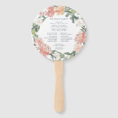 真夏フローラ結婚式 プログラム ハンドファン (裏面)