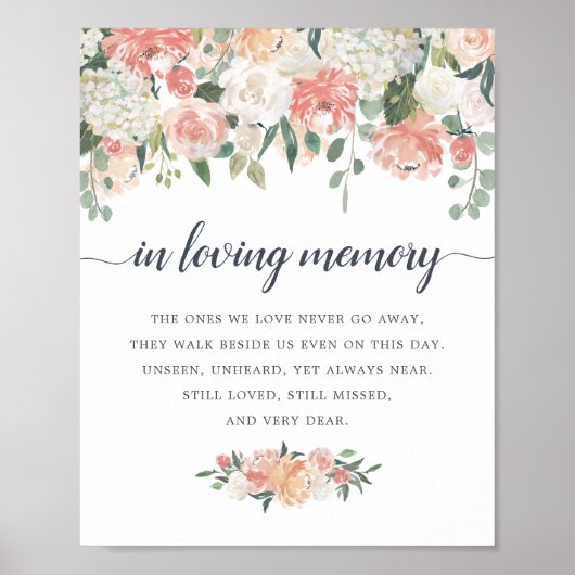 真夏フローラ結婚記念標識 ポスター (正面)