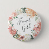真夏フローラ花少女 缶バッジ (正面)