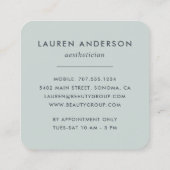 真夏フローラ スクエア名刺 (裏面)