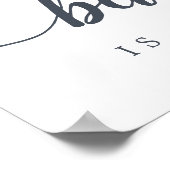 真夏フローラ「バーは開いている」の結婚サイン ポスター (角)