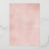 真夏フローラ |赤ちゃんシャワー 箔招待状 (裏面)