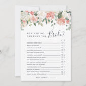 真夏両面ブライダルシャワーゲームカード 招待状 (正面)