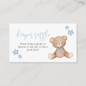 真夏待ち赤ちゃんシャワーおむつラッフルカード エンクロージャーカード (正面)