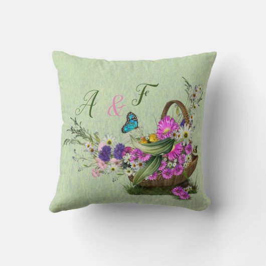 真夏春の花 クッション (裏面)