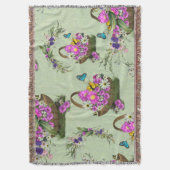 真夏春の花 スローブランケット (正面縦)