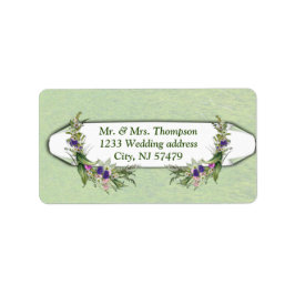 真夏春の花 ラベル