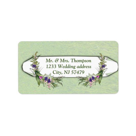 真夏春の花 ラベル (正面)