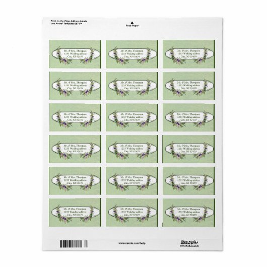 真夏春の花 ラベル (フルシート)