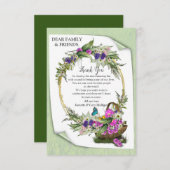 真夏春花サンキューカード 出欠カード (正面/裏面)