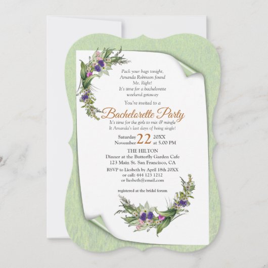 真夏春花 招待状 (正面)