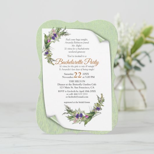 真夏春花 招待状 (スタンド正面)