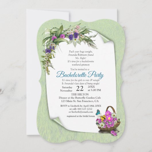 真夏春花 招待状 (正面)