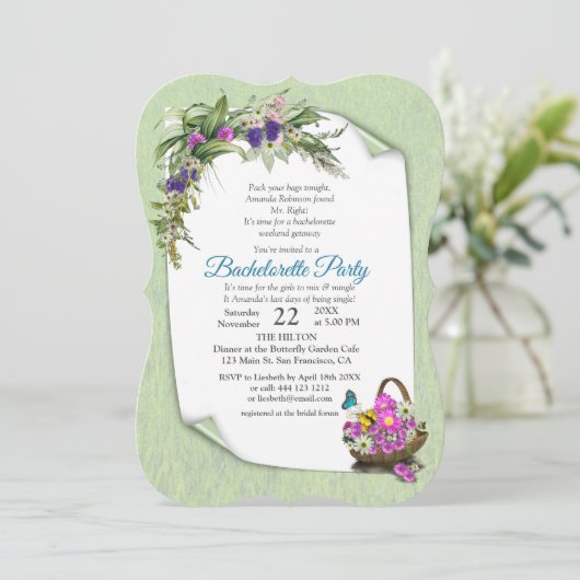 真夏春花 招待状 (スタンド正面)