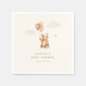 真夏期待ち中立ベビーシャワー スタンダードカクテルナプキン (正面)