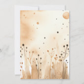 真夏期待機ニュートラルベビーアニマル赤ちゃんシャワー 招待状 (裏面)