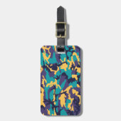 真夏迷彩柄模様 ラゲッジタグ (正面縦)