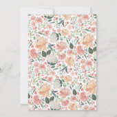 真夏 |フローラリース結婚式招待状 招待状 (裏面)