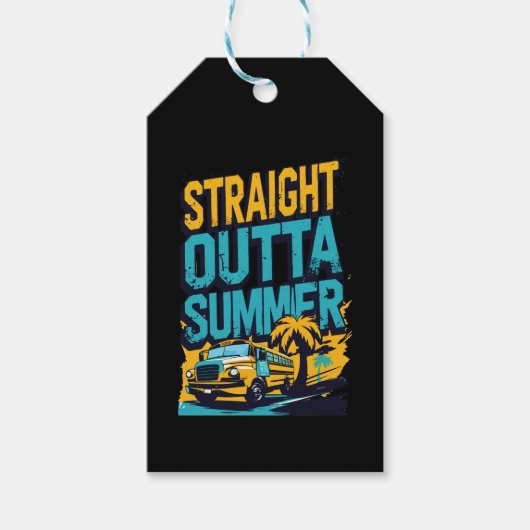 真夏 – レトロバック・トゥ・スクール ギフトタグ (正面)