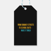 真夏 – レトロバック・トゥ・スクール ギフトタグ (裏面)