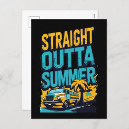 真夏 – レトロバック・トゥ・スクール シーズンポストカード