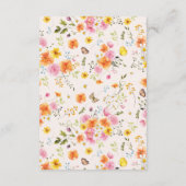 真夏 | ロマンチックな秋のフローラ結婚の詳細 エンクロージャーカード (裏面)