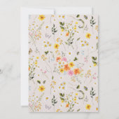 真夏 | ロマンチックな秋の花模様写真 セーブザデート (裏面)