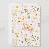 真夏｜ロマンティックな秋の花の写真 セーブザデート (裏面)