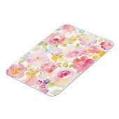 真夏 |水彩ピンクフローラ マグネット (左側)