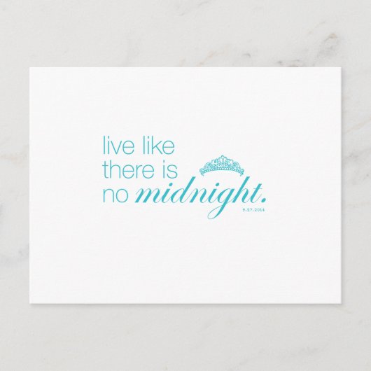 真夜中じゃないのと同じように ポストカード (正面)