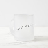 真夜中に曇りマグカップで会う フロストグラスマグカップ (正面左)