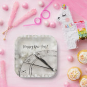 真夜中のお正月おめでとう ペーパープレート (パーティー)