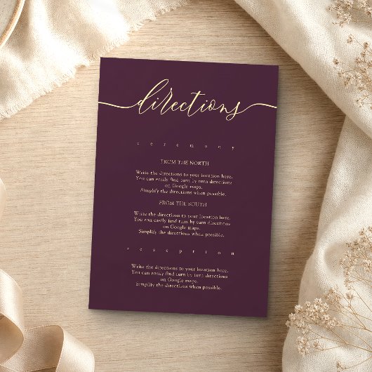 真夜中のイチジクとシャンパンのシンプルな結婚式のご案内 エンクロージャーカード