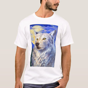 真夜中のオオカミ Tシャツ