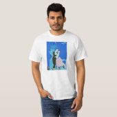 真夜中のキスのアールデコのTシャツ Tシャツ (正面フル)