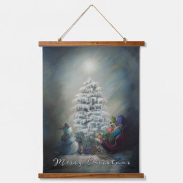 真夜中のクリスマス 吊り下げ型タペストリー