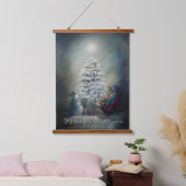 真夜中のクリスマス 吊り下げ型タペストリー (寝室)
