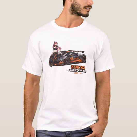 真夜中のサーキット Tシャツ (正面)