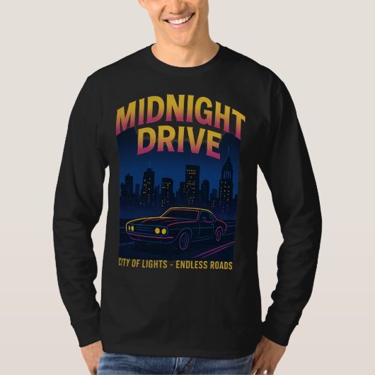 真夜中のドライブ Tシャツ (正面)
