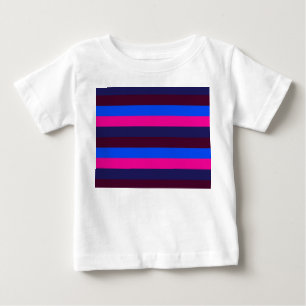 真夜中のネオンストライプ ベビーTシャツ
