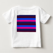 真夜中のネオンストライプ ベビーTシャツ (裏面)