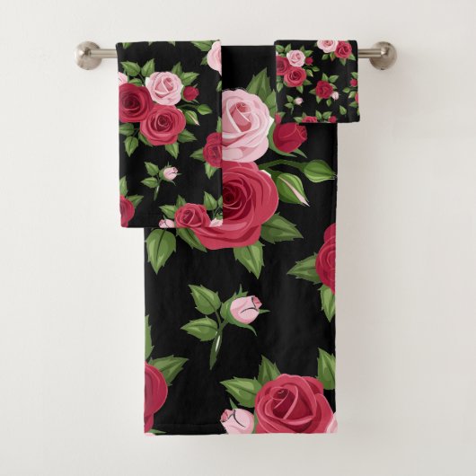真夜中のバラ バスタオルセット (インサイチュ)