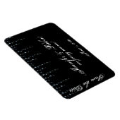 真夜中のブドウ園の結婚式の日付を保存 マグネット (右側)