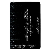 真夜中のブドウ園の結婚式の日付を保存 マグネット (縦)