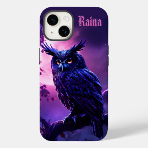 真夜中のブラックフクロウ Case-Mate iPhone 14ケース