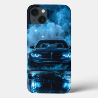 真夜中のブルースポーツカーフォンケース iPhone 13ケース