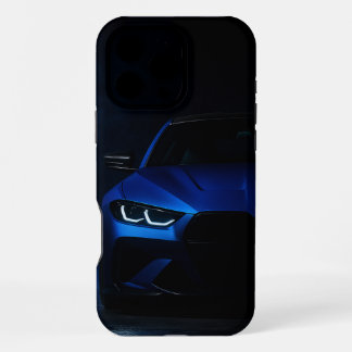 真夜中のブルービースト - スポーツカー ストリートケース iPhone 16 PRO MAXケース