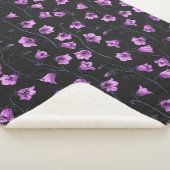 真夜中のブルーベル、ハレボルズ、ベルフラワーズ2 シェルパブランケット (3/4)