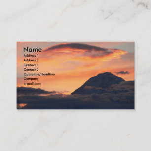 真夜中のプロフィールカードのDenali 名刺