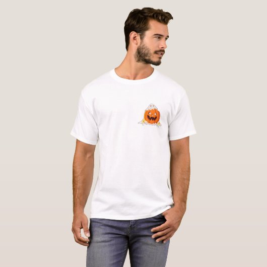 真夜中のホラー・ビブラス - ダークでホラーなアート作品 Tシャツ (正面フル)
